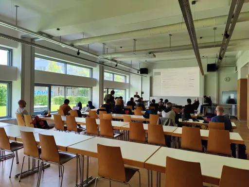 Plasma developers discussing action items 