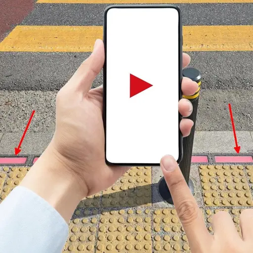 I like the traffic light indicators on the floor when I look at my phone