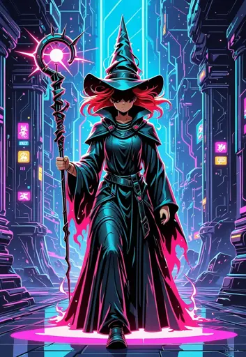 Cyberpunk Witch